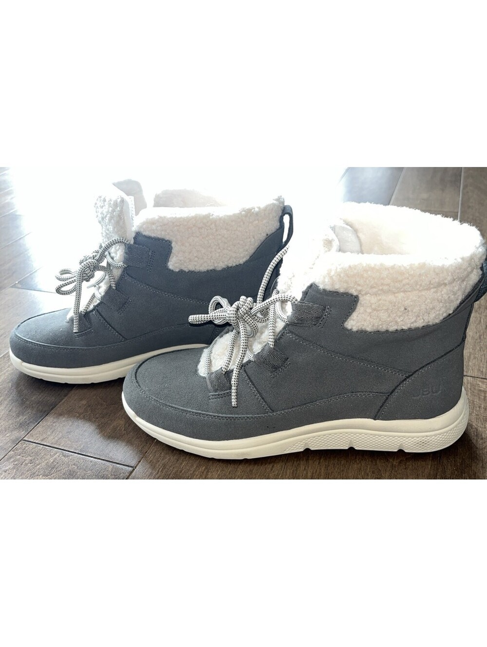JBU by Jambu Womens Freeze Faux Fur Faux Leather Shearling Boots BHFO 4772